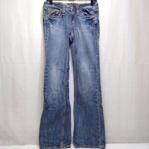 VF Jeanswear Women's 3x34 Low Rise Flared Legs With Silver & Gold Mini-Studs EUC